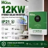 HUDA HPL48-12 12KW 48V hybrid solar inverter home off-grid photovoltaic integrated machine with built-in 2*125A MPPT Item Picture